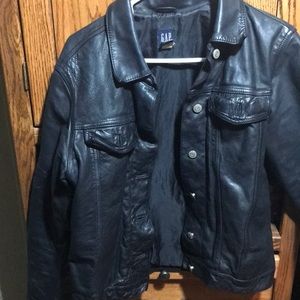 Gap genuine leather jacket